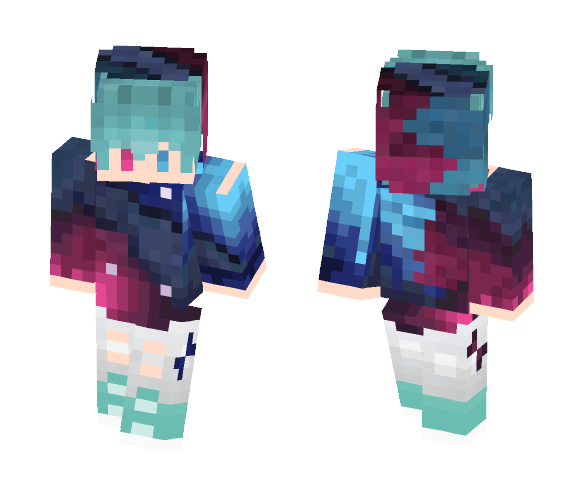 Kawaii Chibi Galaxy Boy - Boy Minecraft Skins - image 1