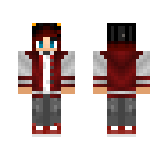 Demon boy with red hair
