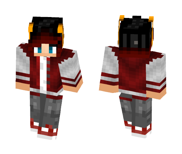 Demon boy with red hair - Boy Minecraft Skins - image 1