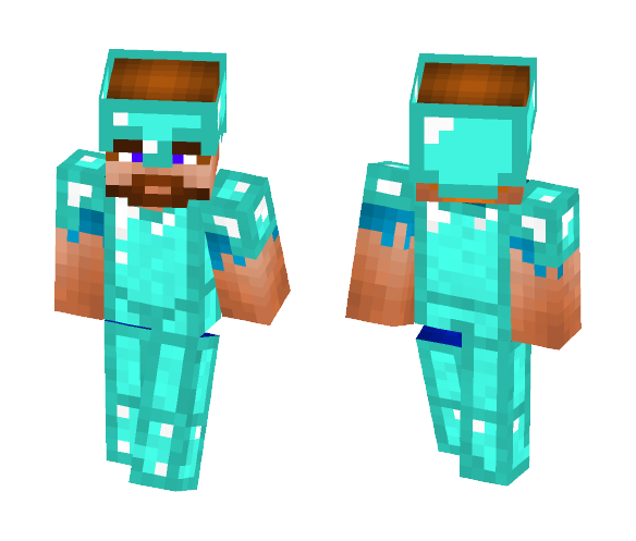 Diamond Armor Custom Steve - Male Minecraft Skins - image 1