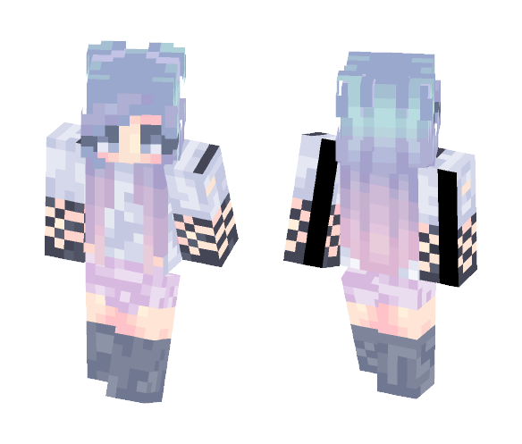Download Free Pastle Girl Skin for Minecraft image 1 Pastle Girl - Girl Minecraft Skins - image 1
