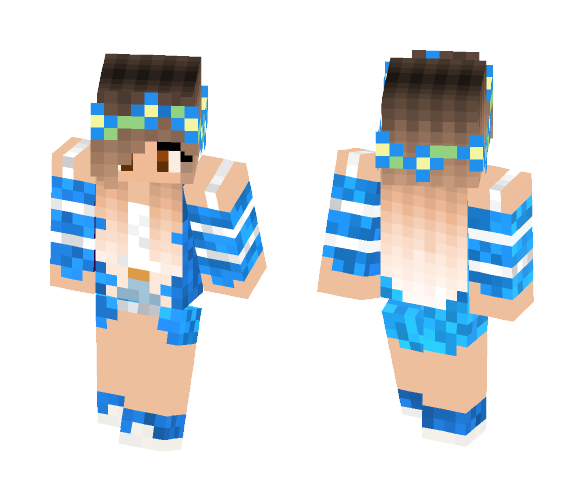 Blue Girl - Girl Minecraft Skins - image 1