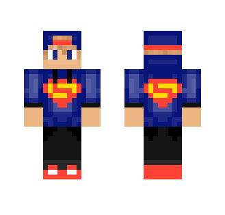 Superman Hoodie - Male Minecraft Skins - image 2