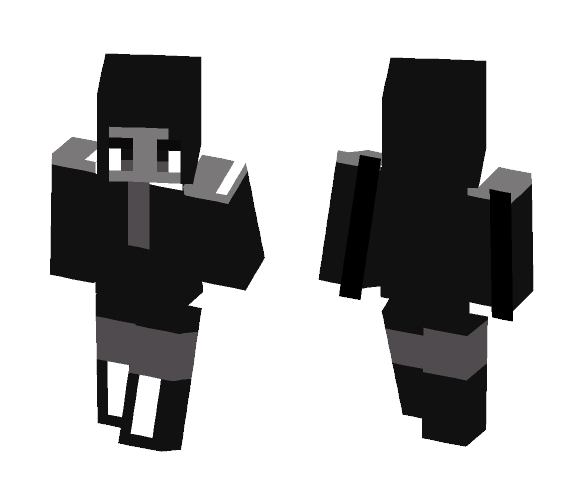 Download Free Girl - Black and white Skin for Minecraft image 1 Girl - Black and white - Girl Minecraft Skins - image 1