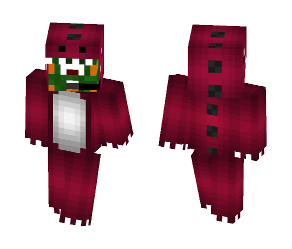 Download Free Guardian in a Dino Costume! Skin for Minecraft image 1 Guardian in a Dino Costume! - Male Minecraft Skins - image 1