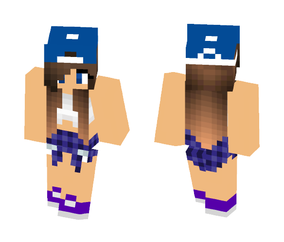 Download Free Brunette Casual Skin for Minecraft image 1 Brunette Casual - Female Minecraft Skins - image 1