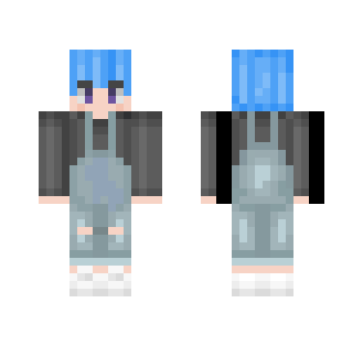 ❤Blue Haired❤ - Male Minecraft Skins - image 2