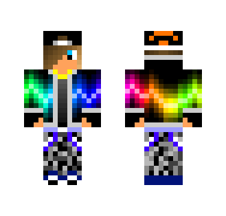 Techno Colors - Male Minecraft Skins - image 2