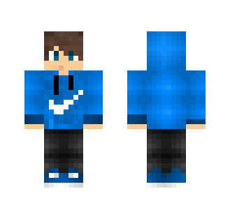 Cool guy with blue nike hoodie - Male Minecraft Skins - image 2