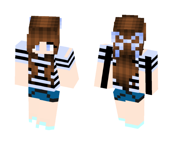 new hair shading - Female Minecraft Skins - image 1