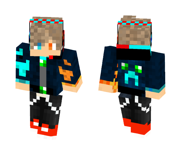 Cool Lightning Teen - Male Minecraft Skins - image 1