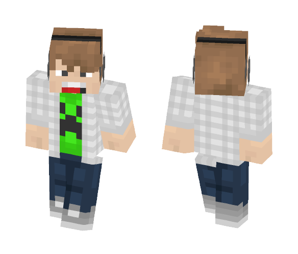 Creeper Gamer - Male Minecraft Skins - image 1