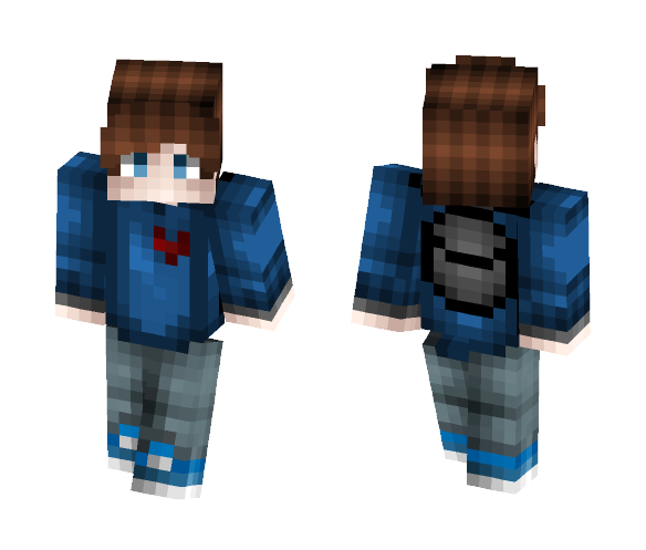 OC - Logan (My Undertale Character) - Male Minecraft Skins - image 1
