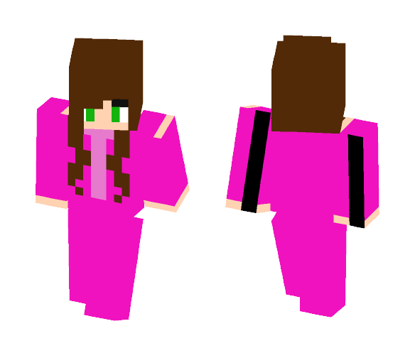 Download Free Girl - Pink Onesie Skin for Minecraft image 1 Girl - Pink Onesie - Girl Minecraft Skins - image 1