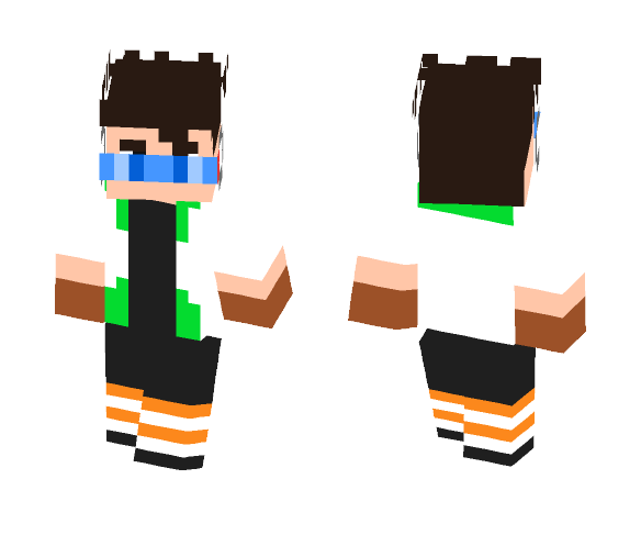 Reditz (DBZ OC) - Male Minecraft Skins - image 1