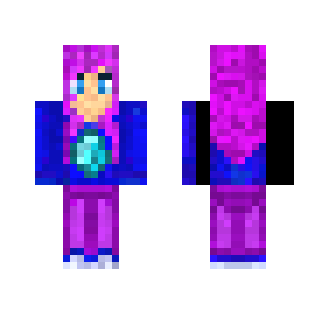 Purple and Blue Diamond Girl
