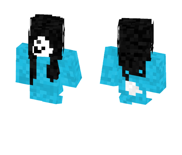 Temmie (long hair) - Female Minecraft Skins - image 1