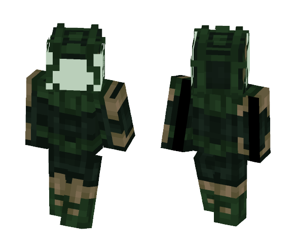 Download Free Infectious Diver Skin for Minecraft image 1 Infectious Diver - Interchangeable Minecraft Skins - image 1