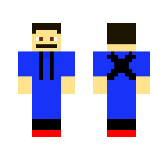 blue hoodie skin