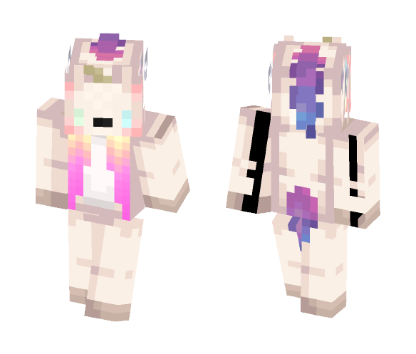 Download Free Light Unicorn girl Skin for Minecraft image 1 Light Unicorn girl - Girl Minecraft Skins - image 1