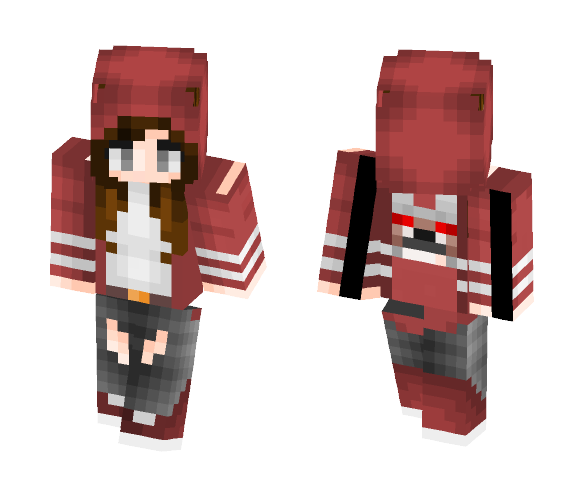 ѕporтy cerιѕe нood - Female Minecraft Skins - image 1