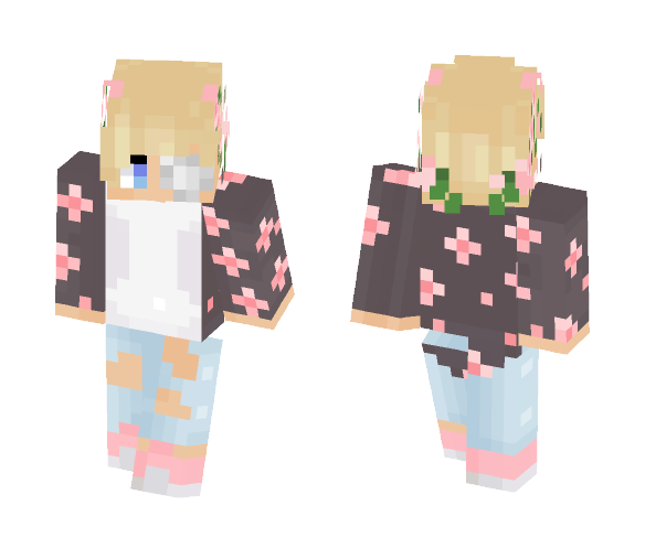 Download Free Flower Patch Skin for Minecraft image 1 Flower Patch - Male Minecraft Skins - image 1