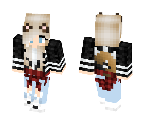Download Free Fox Girl I Skin for Minecraft image 1 Fox Girl I - Girl Minecraft Skins - image 1