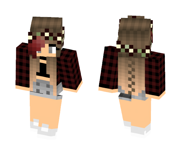 Edit of flower girl - Girl Minecraft Skins - image 1