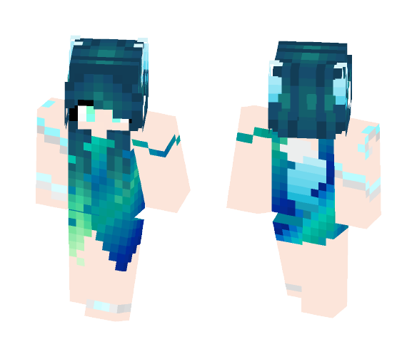 Water Werewolf - Female Minecraft Skins - image 1