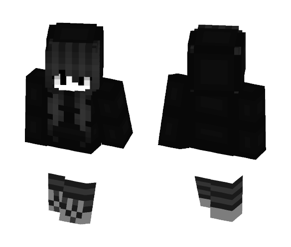 Black N White Girl [ KING ] - Girl Minecraft Skins - image 1