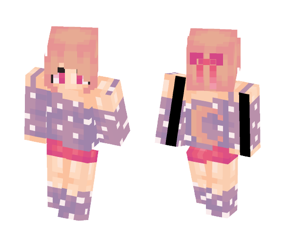 love u 2 da moon n back - Female Minecraft Skins - image 1