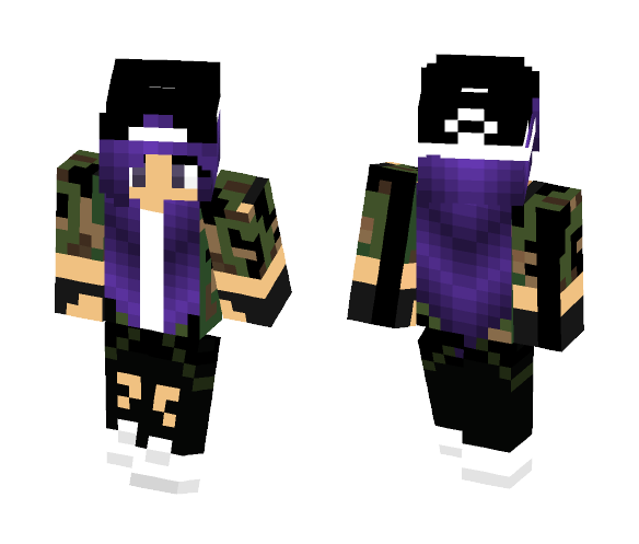 Download Free Camo Girl Skin for Minecraft image 1 Camo Girl - Girl Minecraft Skins - image 1