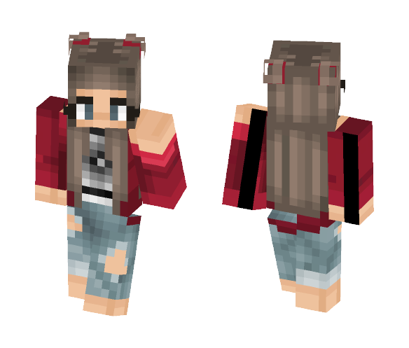 Black Tie Dye - Female Minecraft Skins - image 1