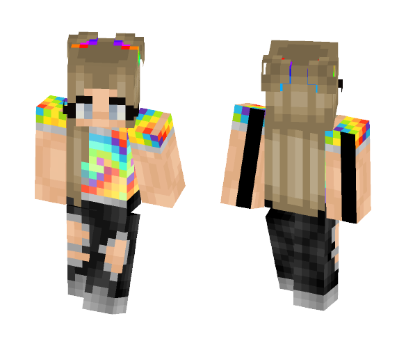 Tie Dye - Female Minecraft Skins - image 1