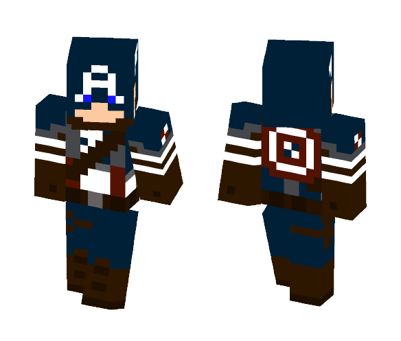 Captain America(F.A.) - Comics Minecraft Skins - image 1