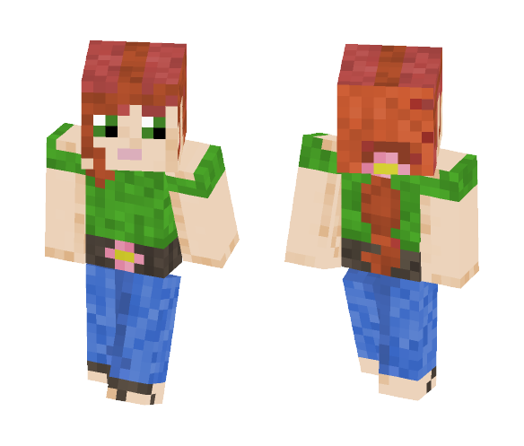 Flower Ponytail - Female Minecraft Skins - image 1