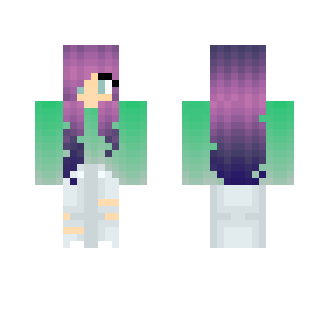 ~ Purple with Green ~