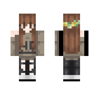The Flower Girl With Awesome Outfit - Girl Minecraft Skins - image 2
