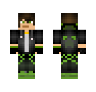 Green gamer - Male Minecraft Skins - image 2