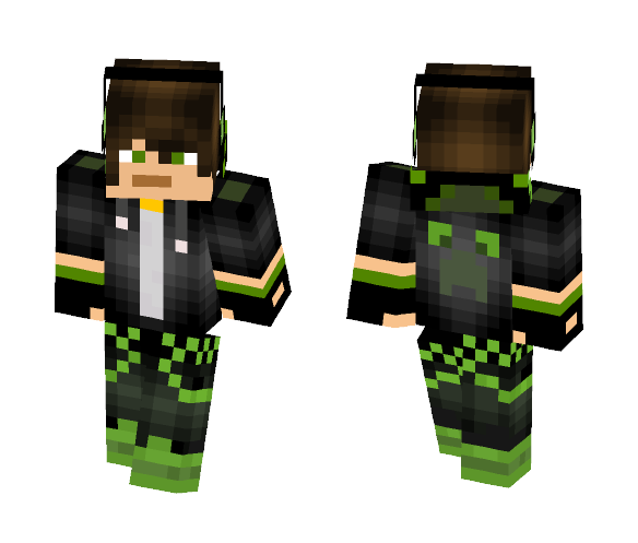 Green gamer - Male Minecraft Skins - image 1