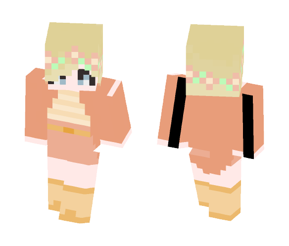 Download Free Blonde Girl w/ Short Hair Skin for Minecraft image 1 Blonde Girl w/ Short Hair - Color Haired Girls Minecraft Skins - image 1