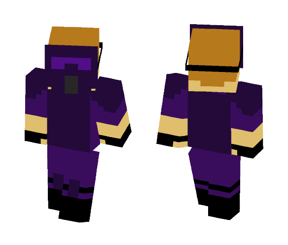 Paint Ball Uniform (PURPLE) - Male Minecraft Skins - image 1