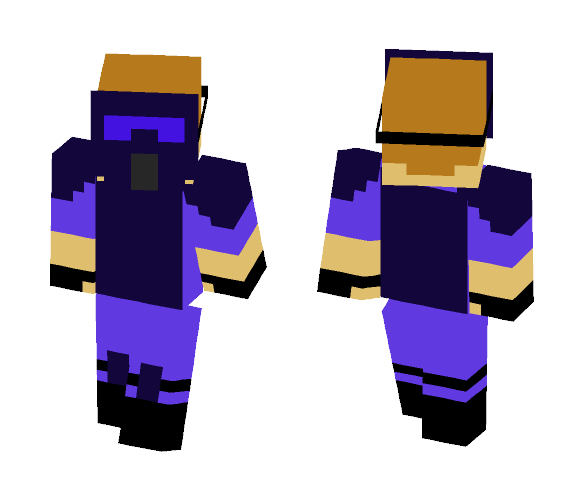 Paint Ball Uniform (BLUE) - Male Minecraft Skins - image 1