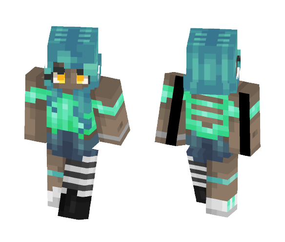 Golden Waves (Popreel!) - Female Minecraft Skins - image 1