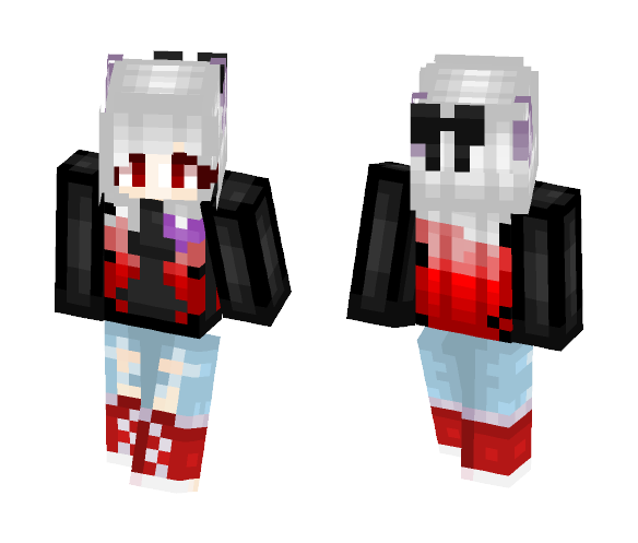 Shadow Knight Wolf - Female Minecraft Skins - image 1