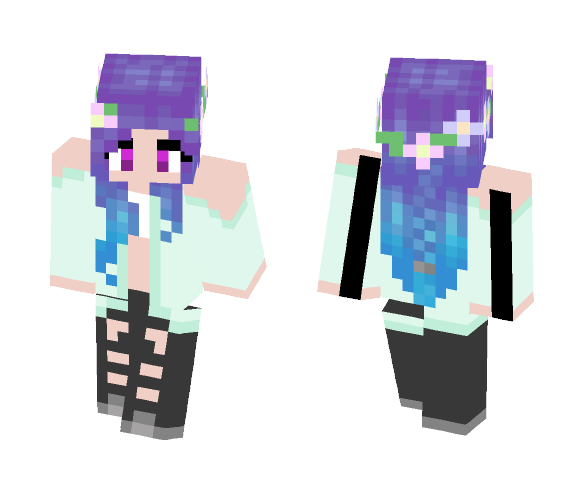 Spring Goth - Female Minecraft Skins - image 1