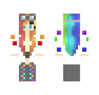 Rainbow scientist - Female Minecraft Skins - image 2