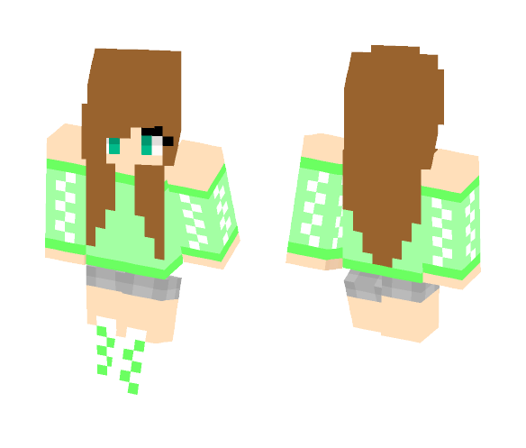 Green Girl - Girl Minecraft Skins - image 1