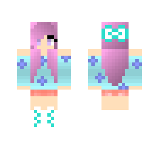 Blue Flower Girl