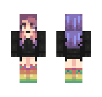rainbow i guess - Female Minecraft Skins - image 2